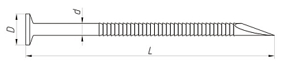 BARBED NAILS WITH BEVELED POINT №7811-7203