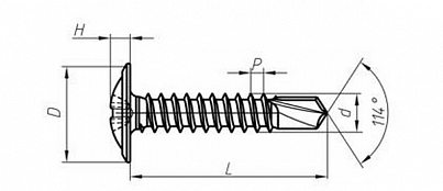 Саморезы с прессшайбой, сверло ТУ BY 400024166.012-2008