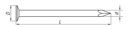 SMOOTH COUNTERSUNK HEAD NAILS №7811-7049